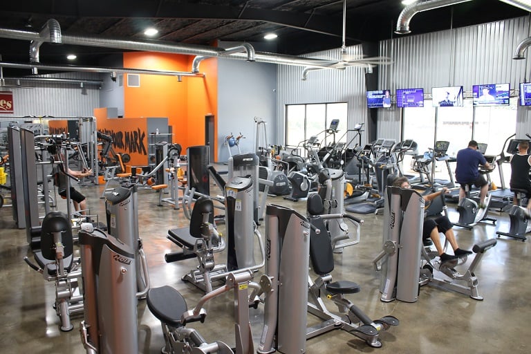 gym interior equipment